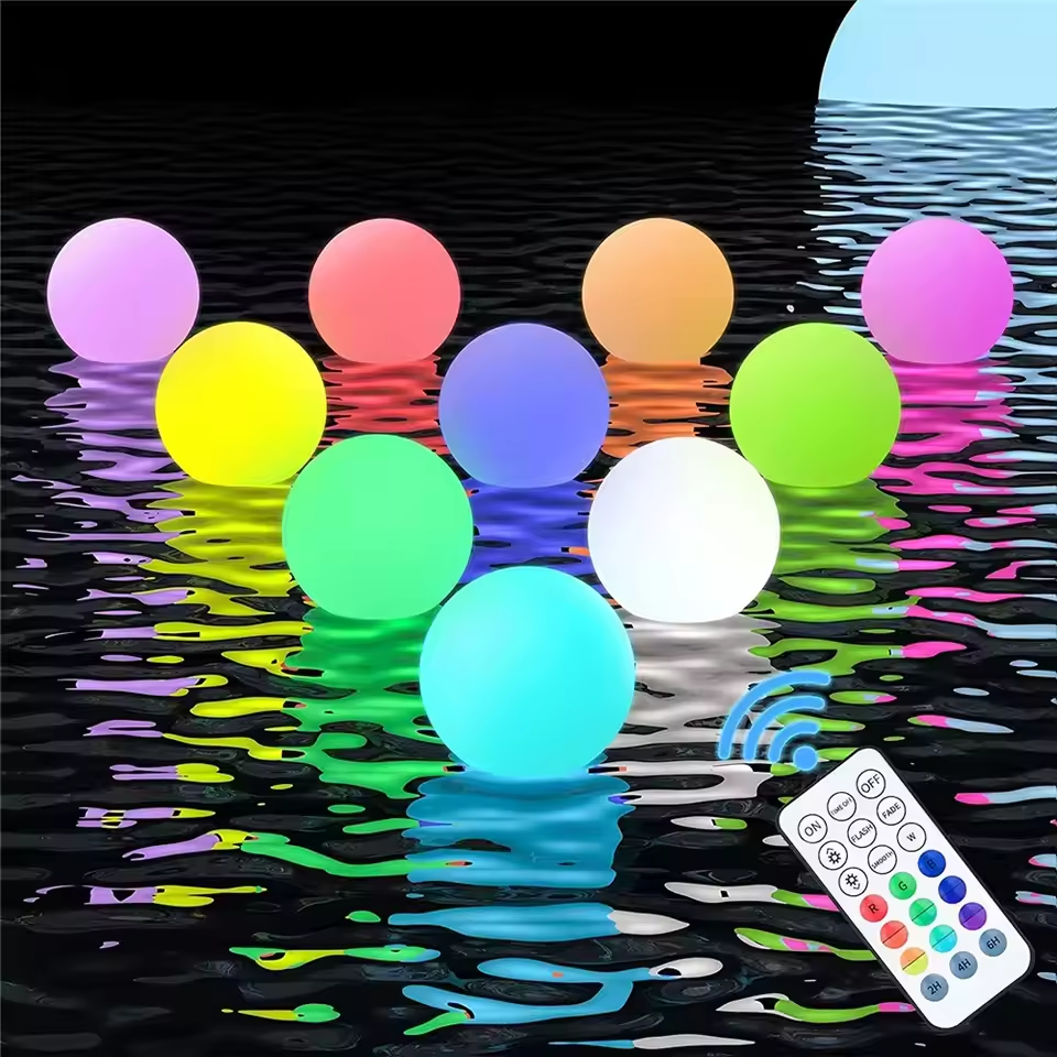 1-5PCS Floating Pool Lights wi - مراجعة Led Balloon Light وسعره