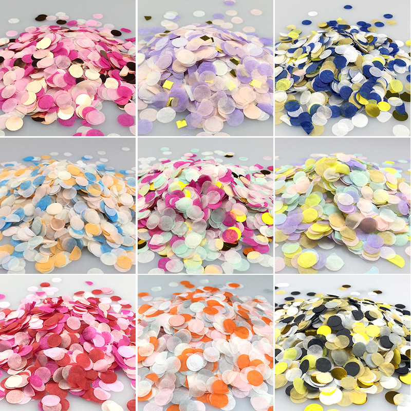 1000pcs/bag 1cm Paper Confetti - مراجعة Confetti Cannon Tube وسعره