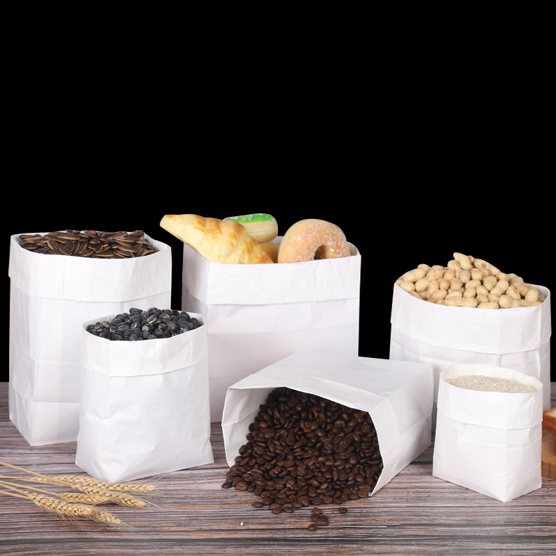50Pcs/White Kraft Paper Bags F - مراجعة Event Party Shop وسعره