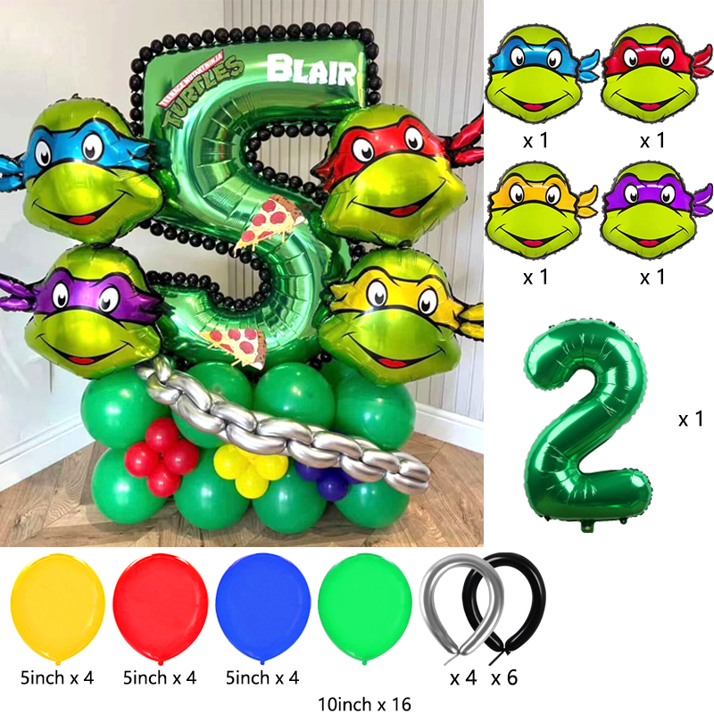 Ninja Turtles Themed Balloon A - مراجعة Balloon Arch Kit وسعره