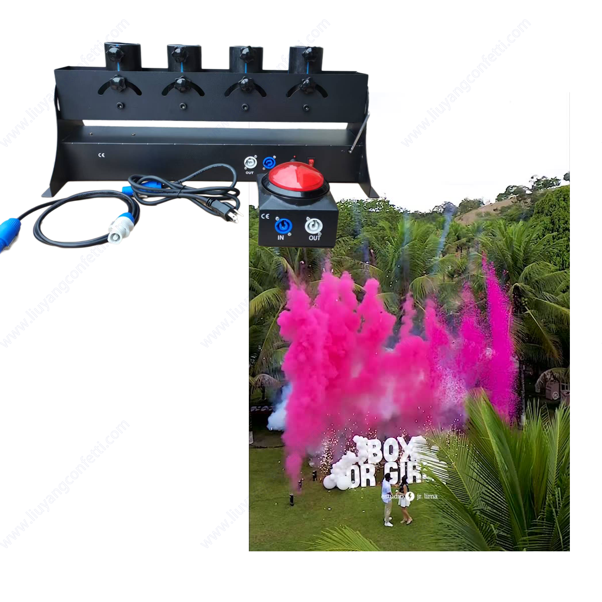 Electronic Spray Confetti Powd - مراجعة Confetti Cannon Tube وسعره