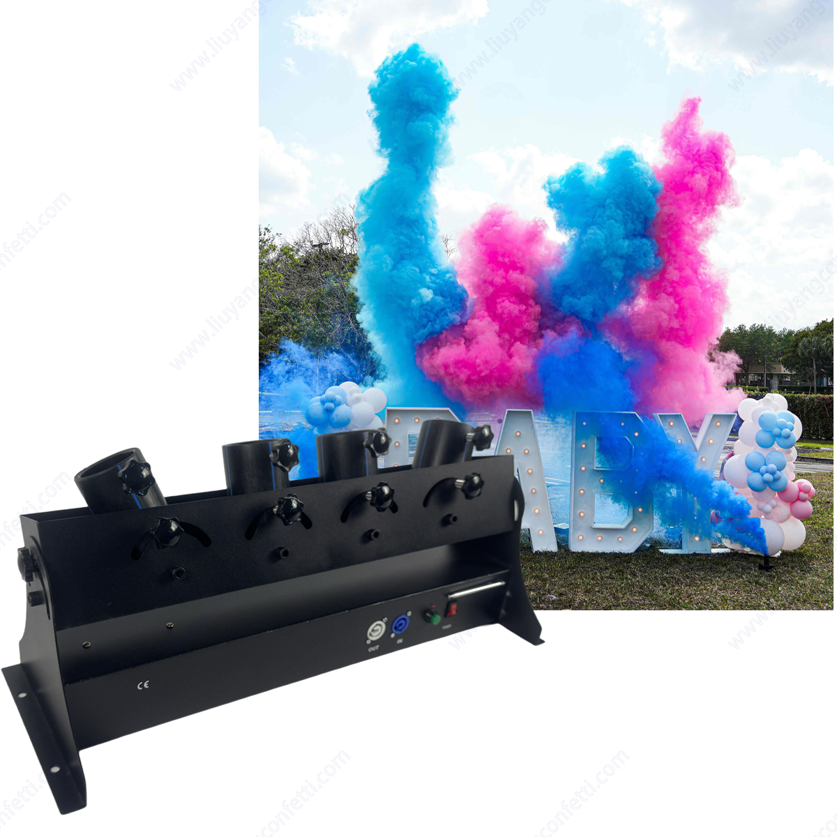 Electronic Spray Confetti Powd - مراجعة Confetti Cannon Tube وسعره