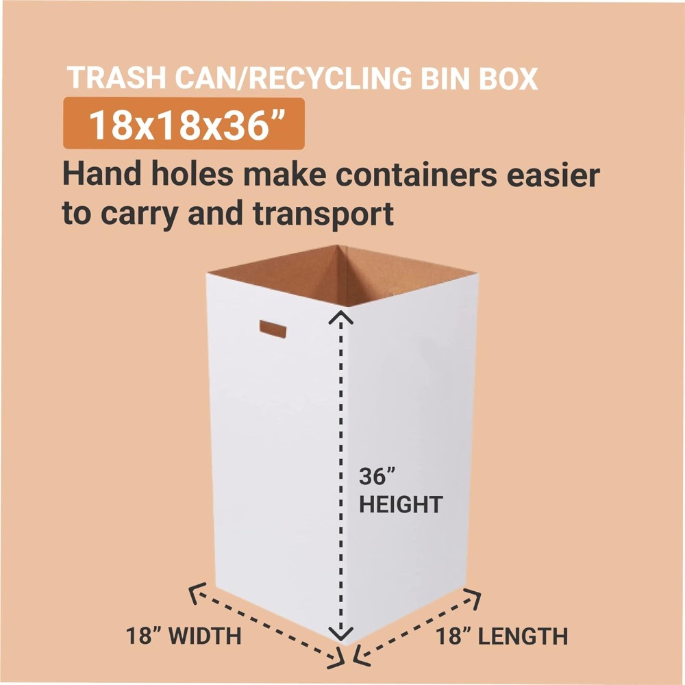 50 Gallon Cardboard Trash Cans - مراجعة Event Party Box وسعره