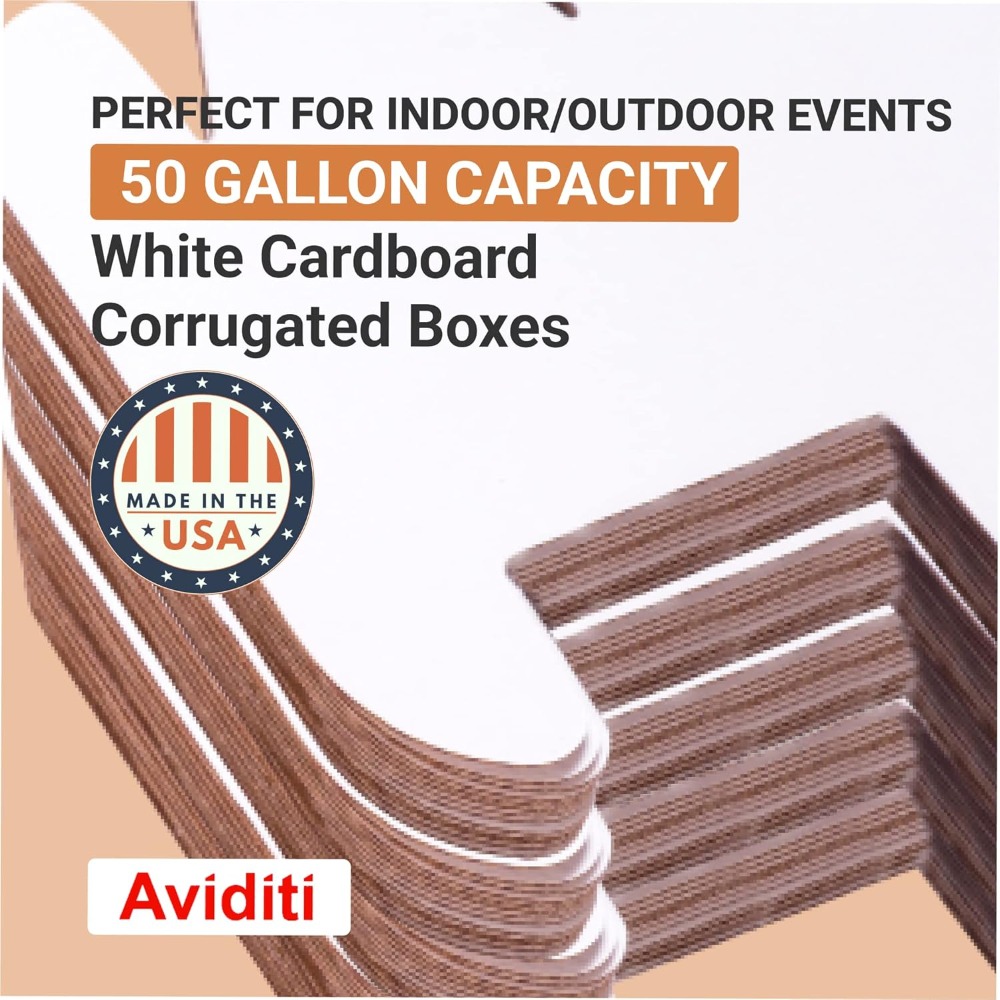 50 Gallon Cardboard Trash Cans - مراجعة Event Party Box وسعره