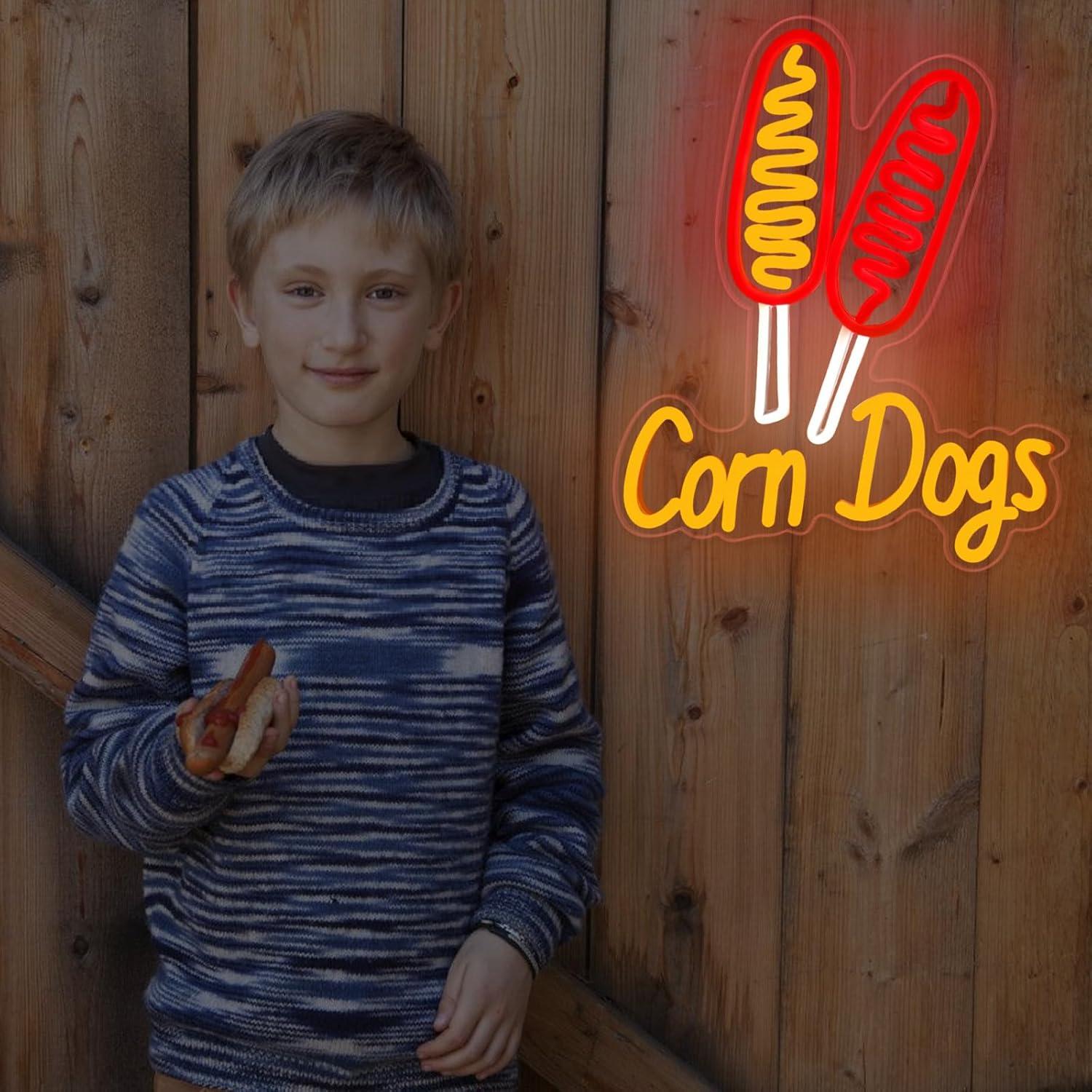 Corn Dog Neon Sign Snack USB D - مراجعة Neon Sign Party وسعره