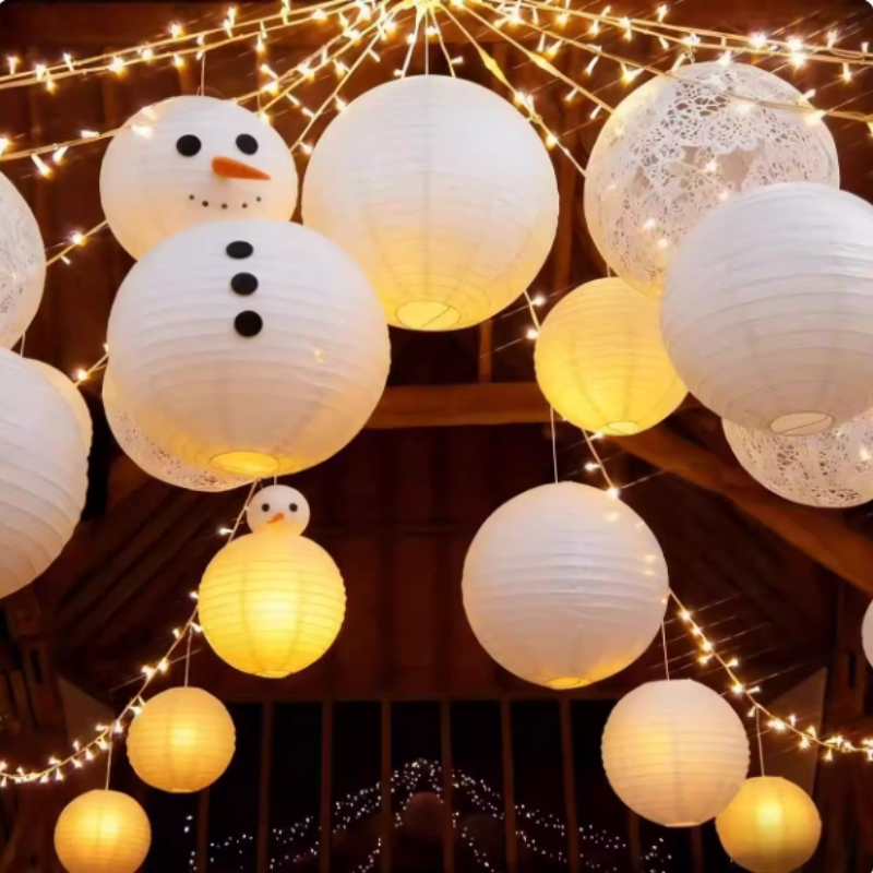 White Chinese Paper Lantern Ch - مراجعة Event Party Shop وسعره