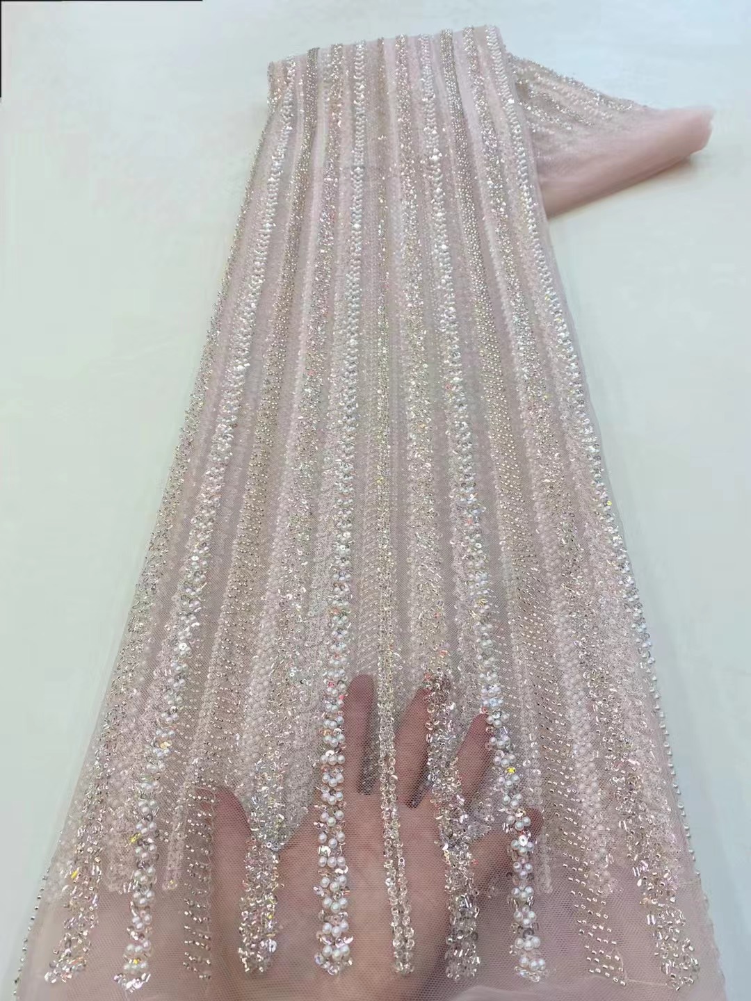 High Quality African Nigerian  - مراجعة Glitter Tablecloth وسعره
