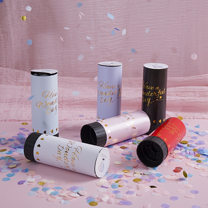 8 Colorful Confetti Hand-Twist - مراجعة Confetti Cannon Tube وسعره