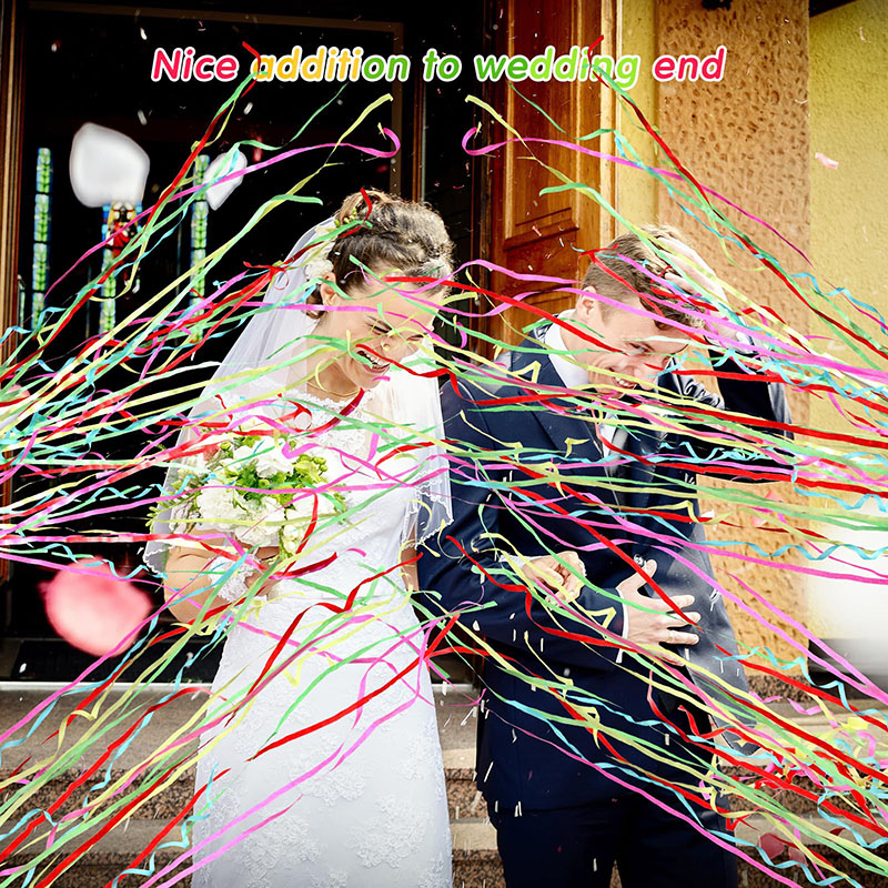 5-20pc Colorful Hand Throw Str - مراجعة Confetti Cannon Tube وسعره