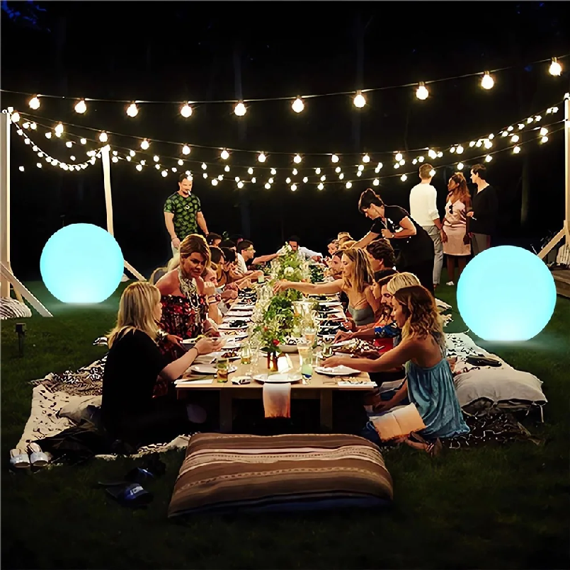 1pc 40CM Solar Powered Floatin - مراجعة Led Balloon Light وسعره