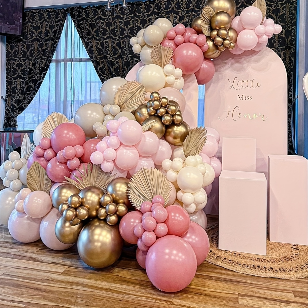 125pcs Pink & White Balloon Ar - مراجعة Balloon Arch Kit وسعره