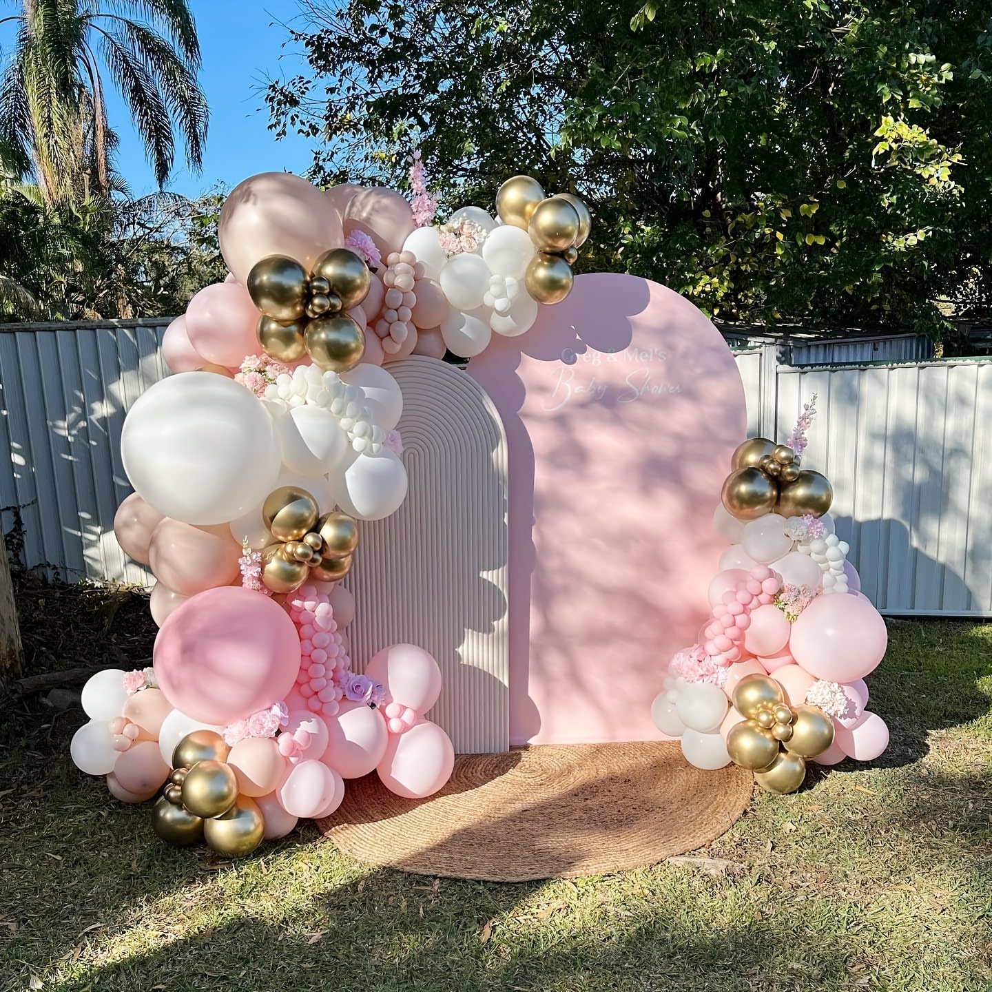 125pcs Pink & White Balloon Ar - مراجعة Balloon Arch Kit وسعره