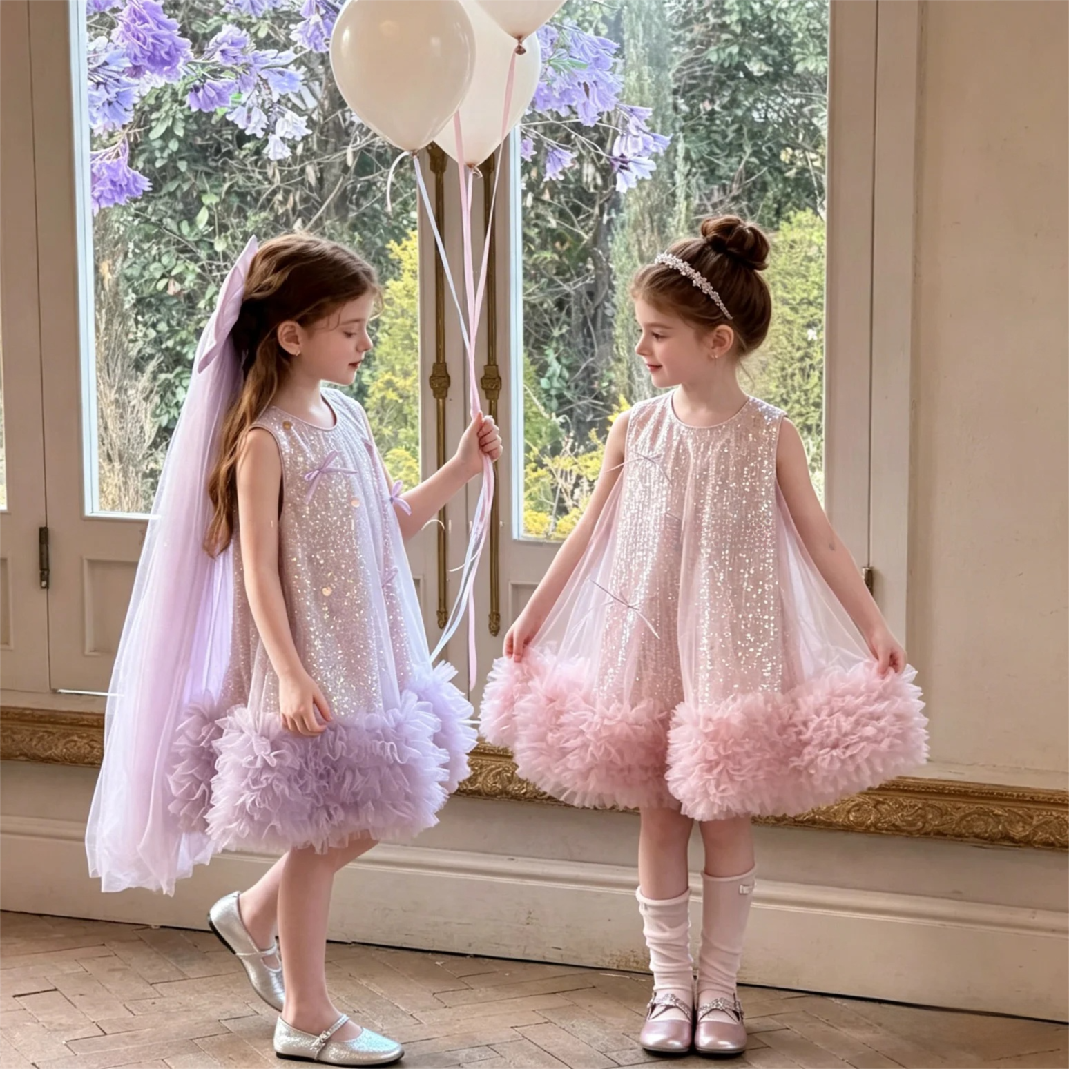 Toddler Girls Sparkly Tulle Tu - مراجعة Glitter Tablecloth وسعره