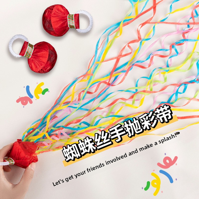 Hand throwing ribbon wedding f - مراجعة Confetti Cannon Tube وسعره