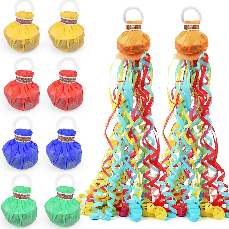 Hand throwing ribbon wedding f - مراجعة Confetti Cannon Tube وسعره