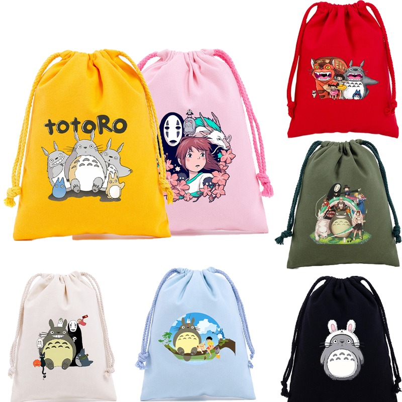 Totoro Cotton Cute Drawstring  - مراجعة Party Favor Bag وسعره