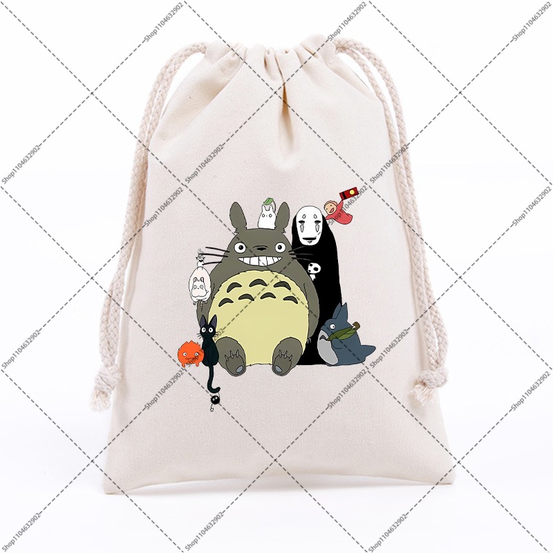 Totoro Cotton Cute Drawstring  - مراجعة Party Favor Bag وسعره