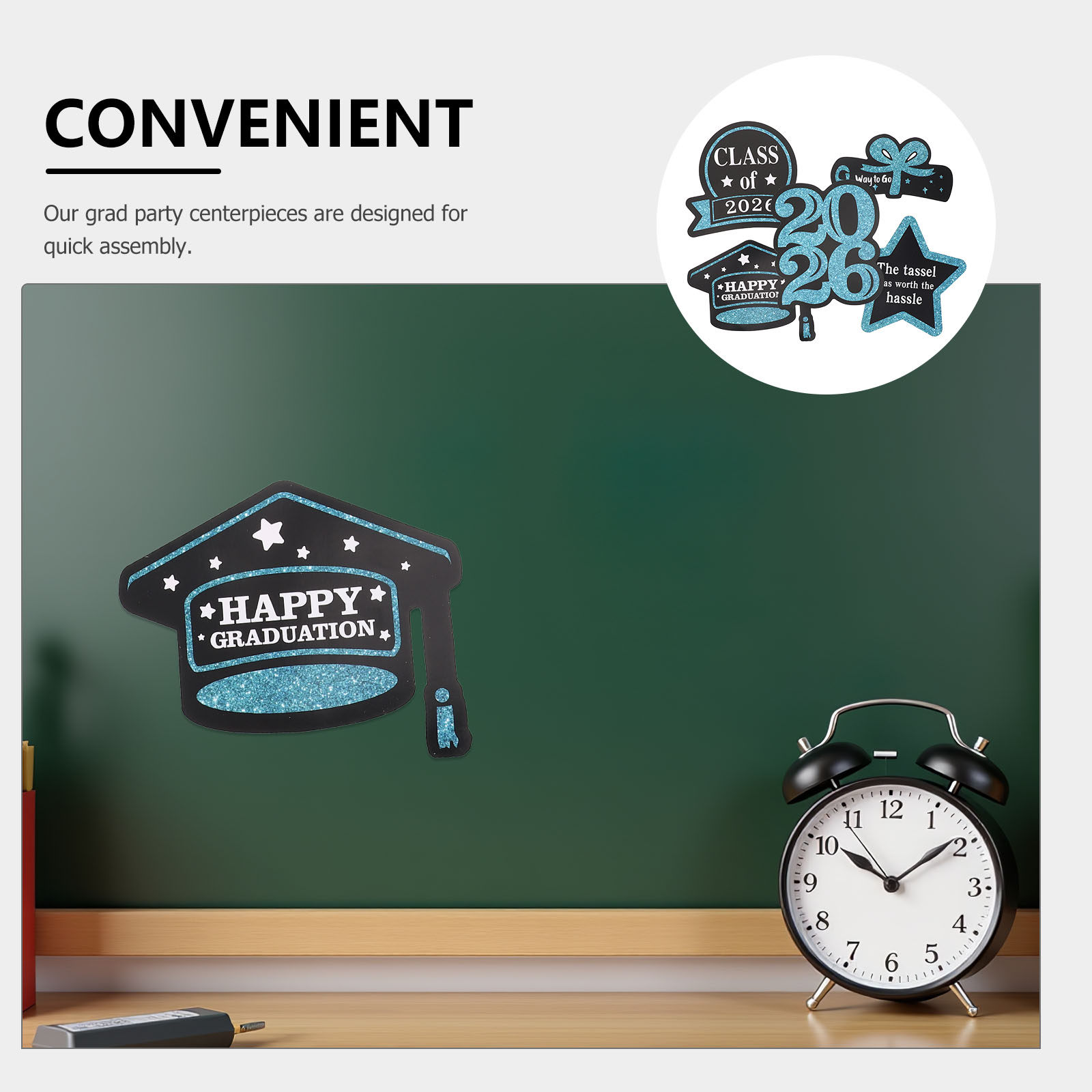 1Set Graduation Season Decorat - مراجعة Centerpiece Stick وسعره