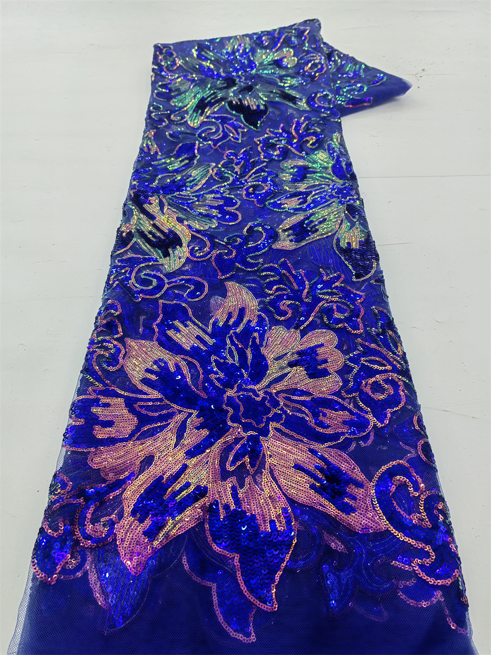 African Sequins Net Lace Fabri - مراجعة Glitter Tablecloth وسعره