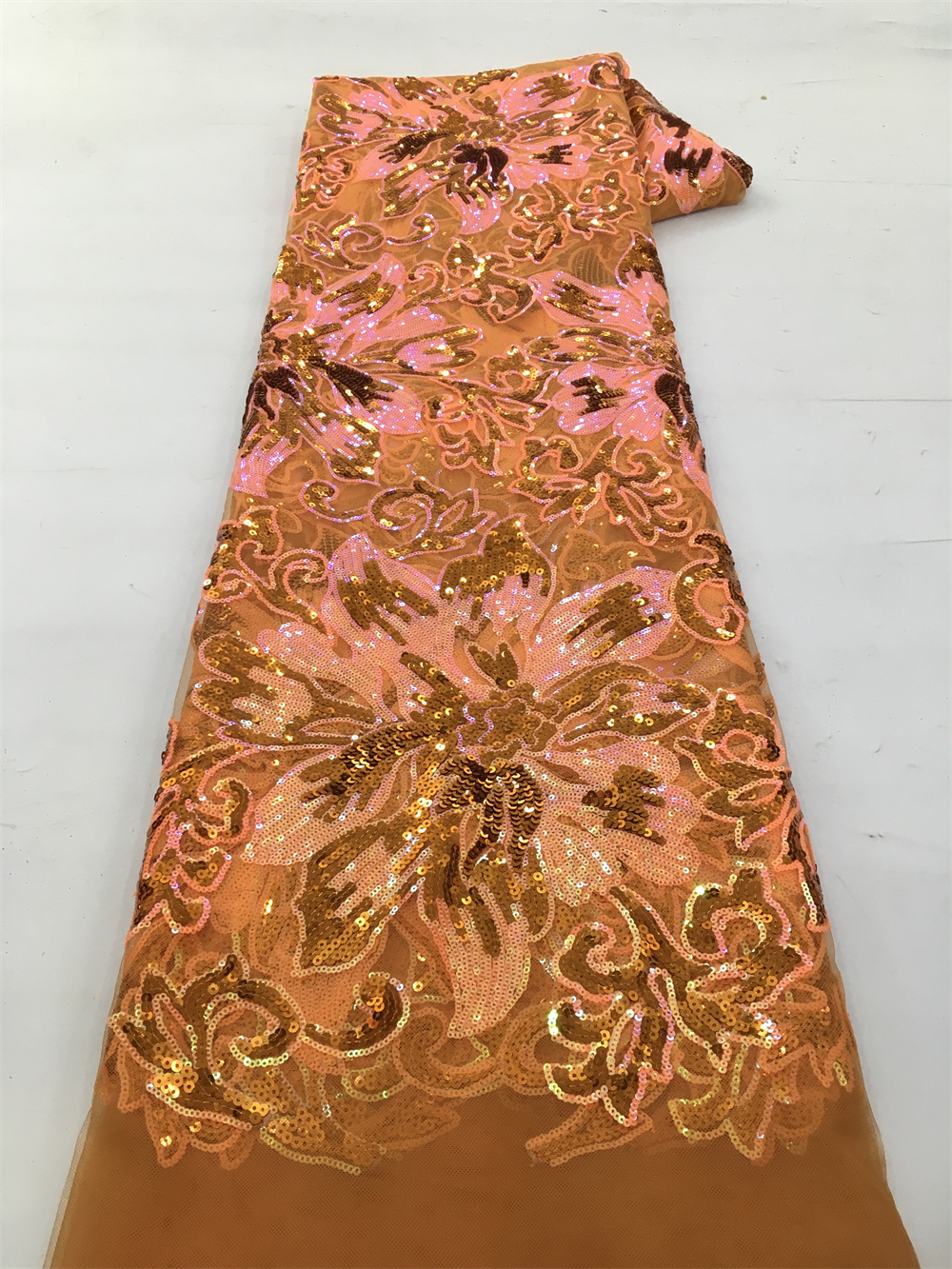 African Sequins Net Lace Fabri - مراجعة Glitter Tablecloth وسعره