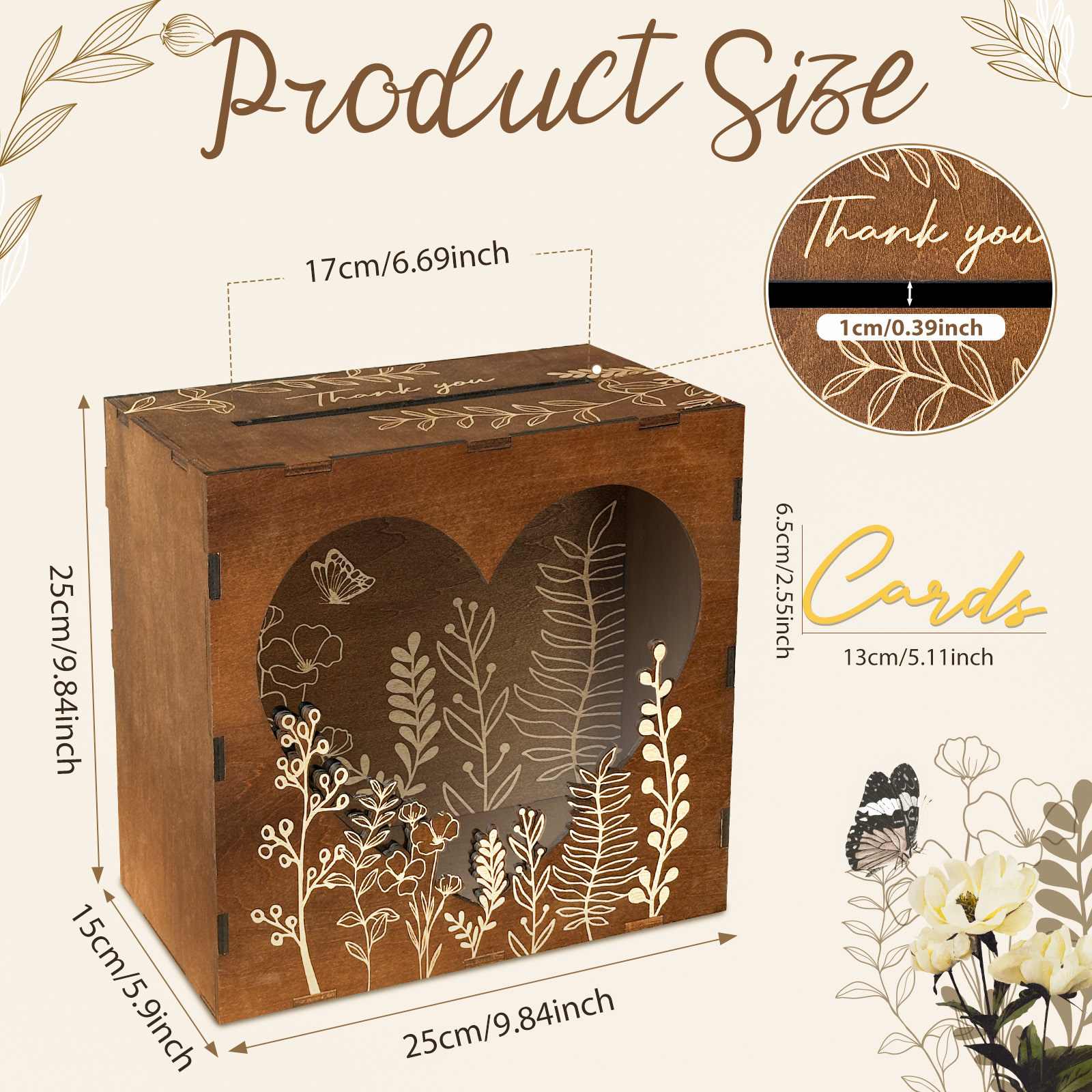 OurWarm Heart Window Card Box, - مراجعة Event Party Box وسعره